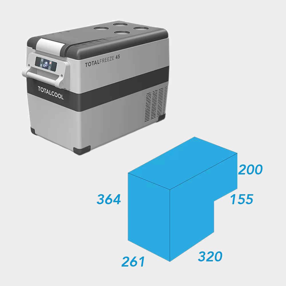 Totalcool Totalfreeze, 12V / 24V / 230V 45Liter Kühlbox mit Kompressor