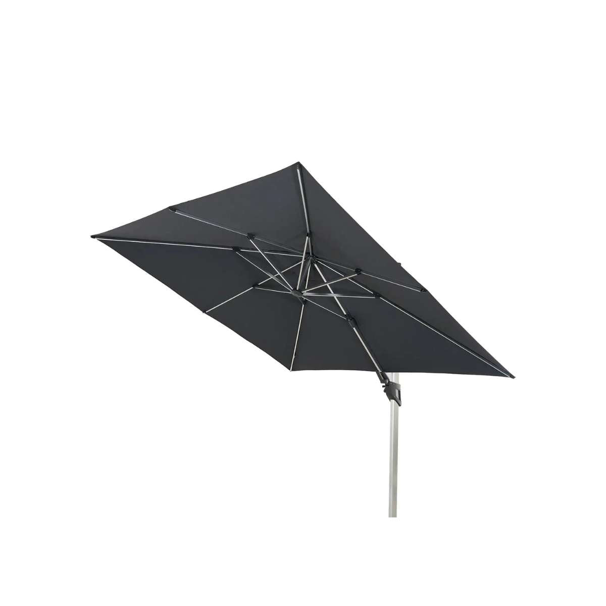 Vero N+ Ampelschirm | 300x300 cm | eckig Farbe silber/anthrazit