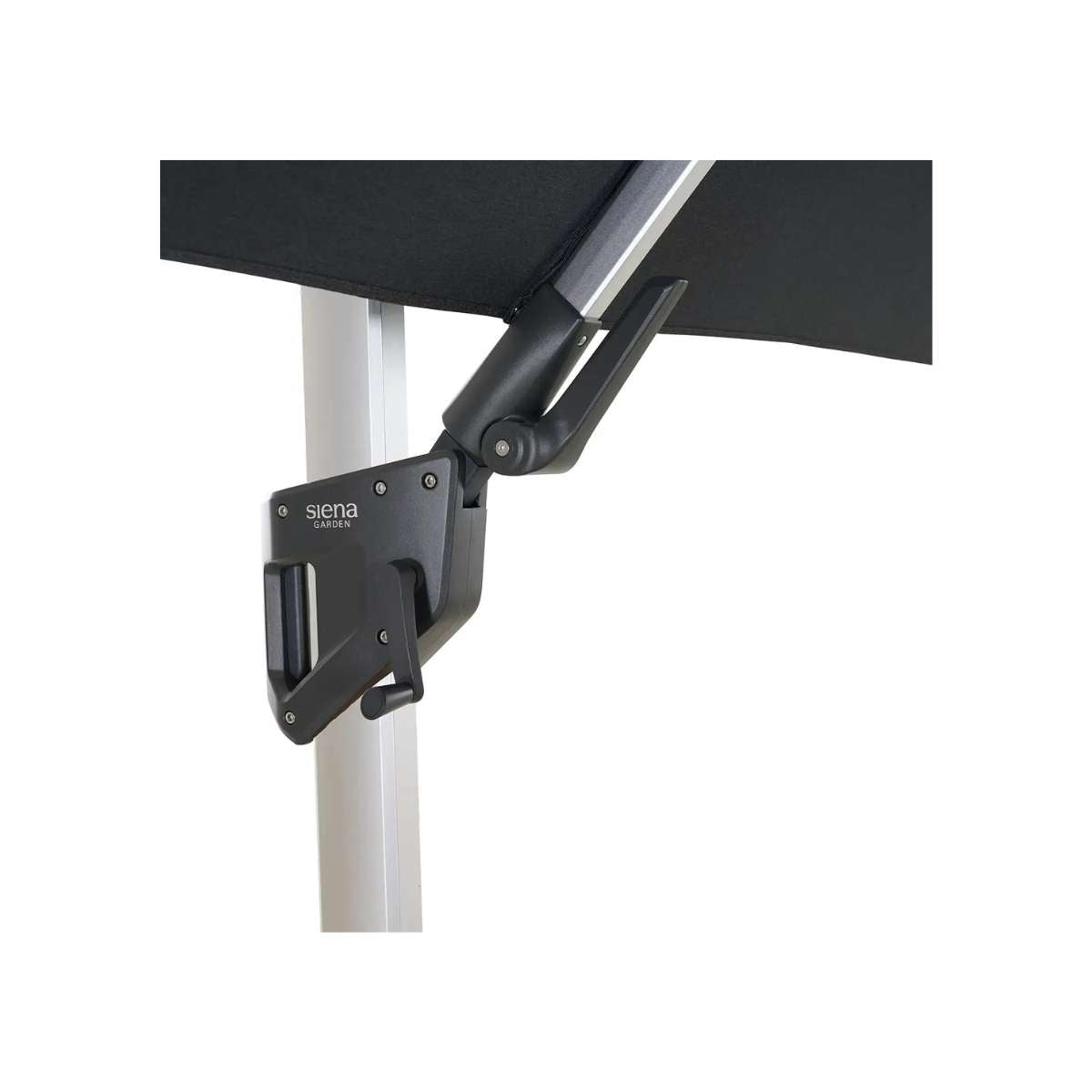 Vero N+ Ampelschirm | 300x300 cm | eckig Farbe silber/anthrazit