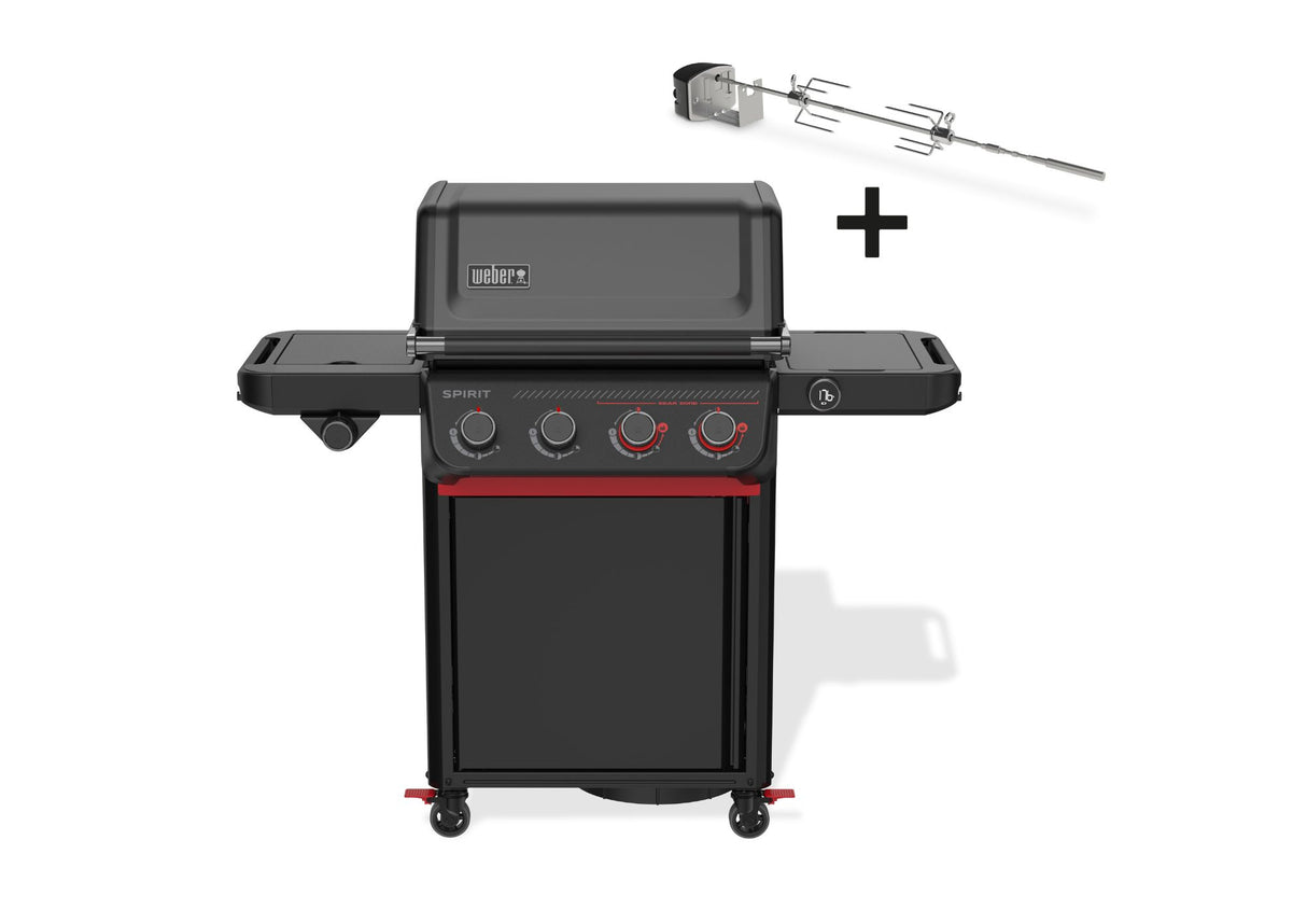 Weber SPIRIT EP-435R, Stealth Edition, Gasgrill inklusive Drehspieß (1501511)