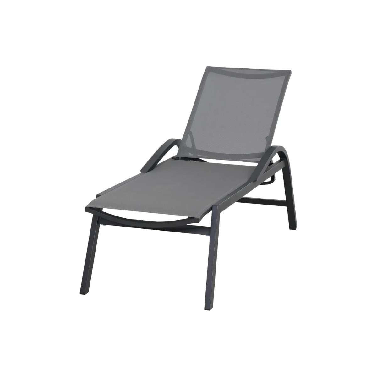 Milos Rollliege Gestell Aluminium, matt-anthrazit (16694)