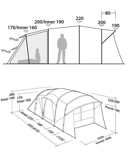 Robens Eagle Rock 5XP - Zelt für bis 5 Personen (130331)