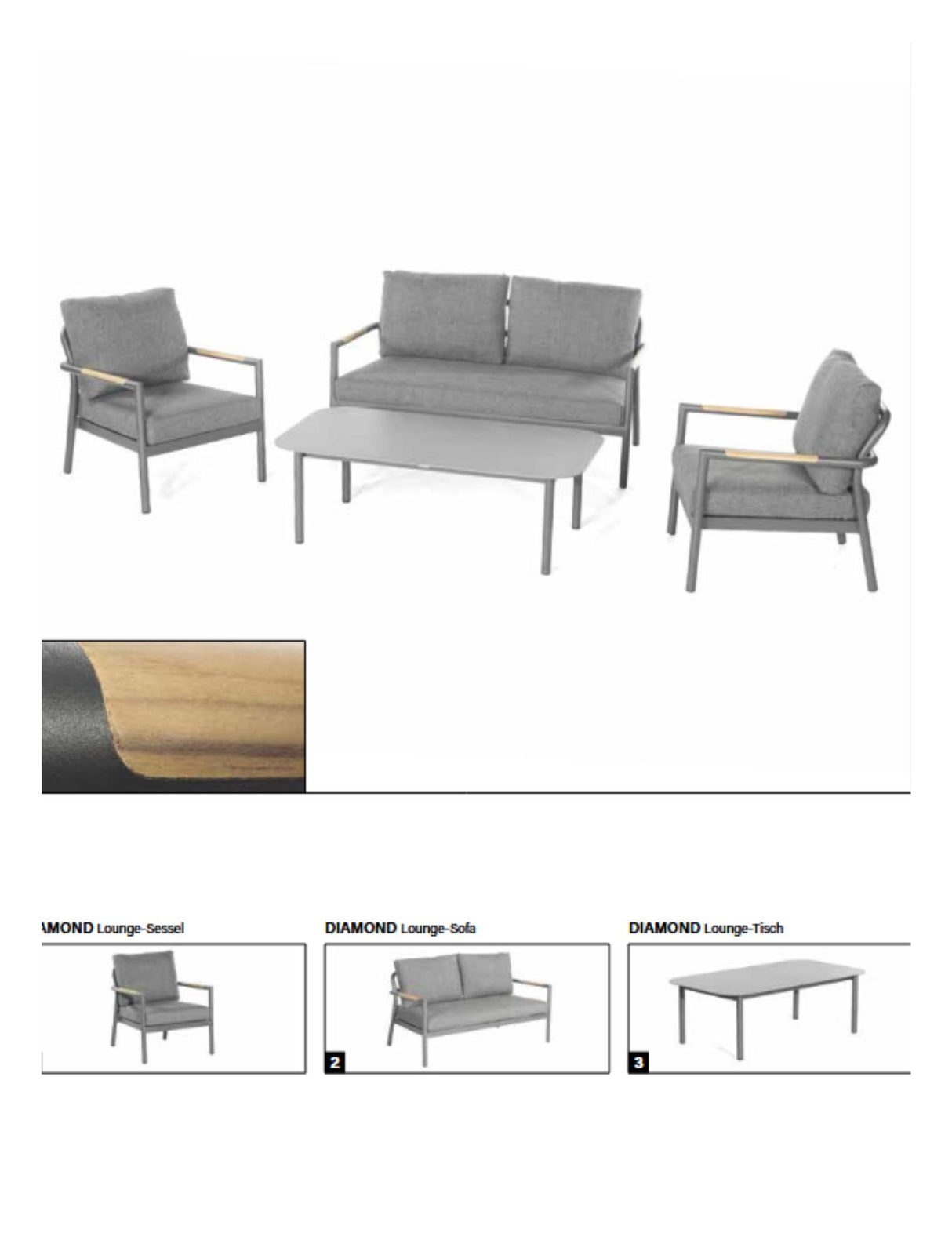 Sonnenpartner Lounge-Set Diamond