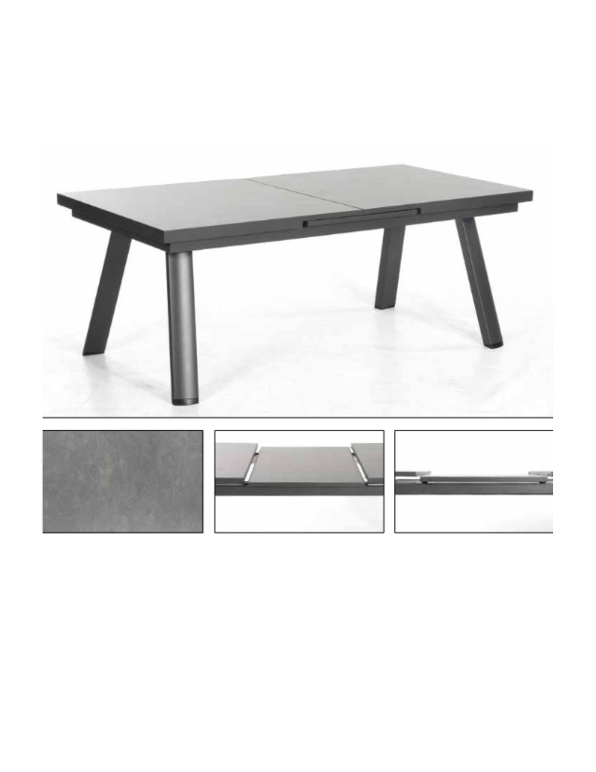 Sonnenpartner PRESTIGE Ausziehtisch 160/200x100cm