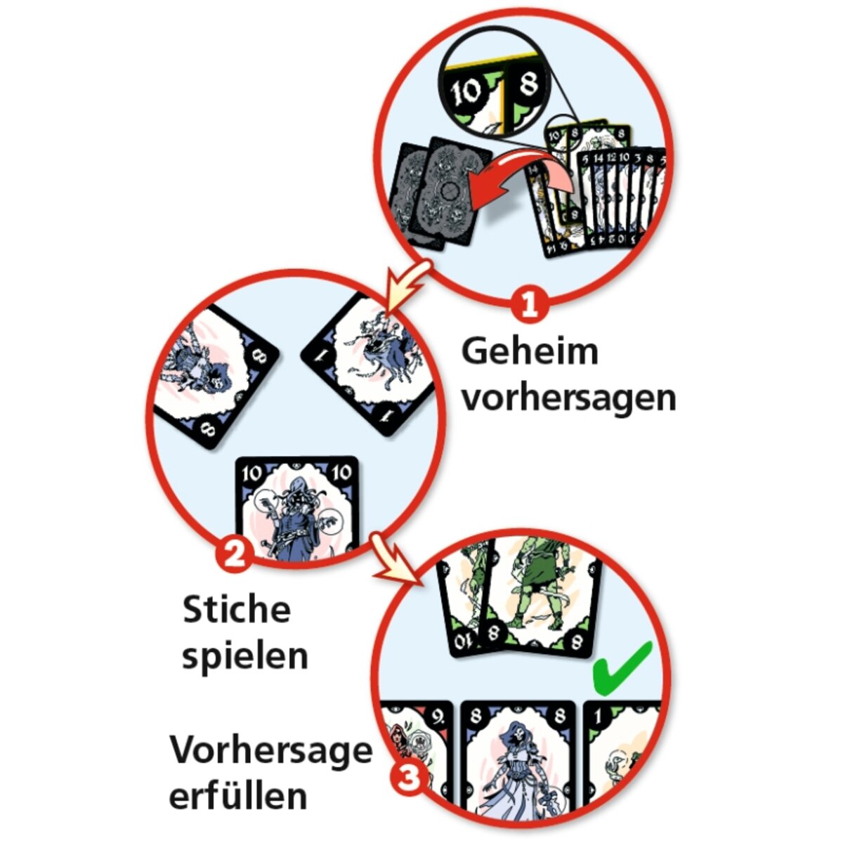 AMIGO Shadow Cards Strategie Kartenspiel mit Punkteblock (ab Sept. 2025)