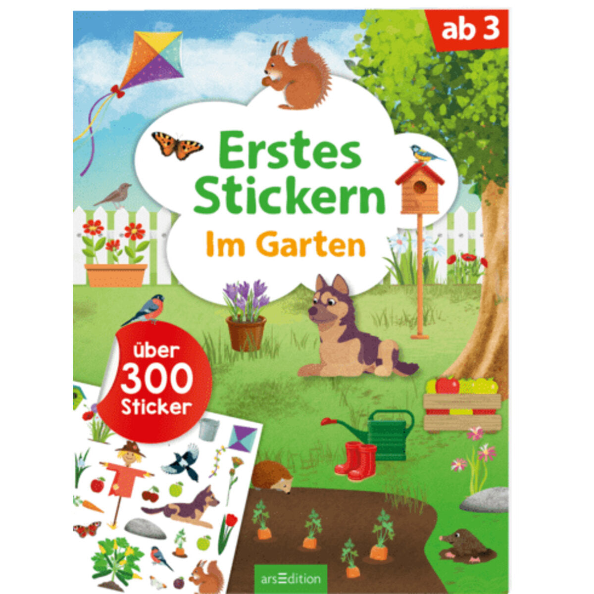 ars Edition Erstes Stickern – Im Garten Über 300 Sticker