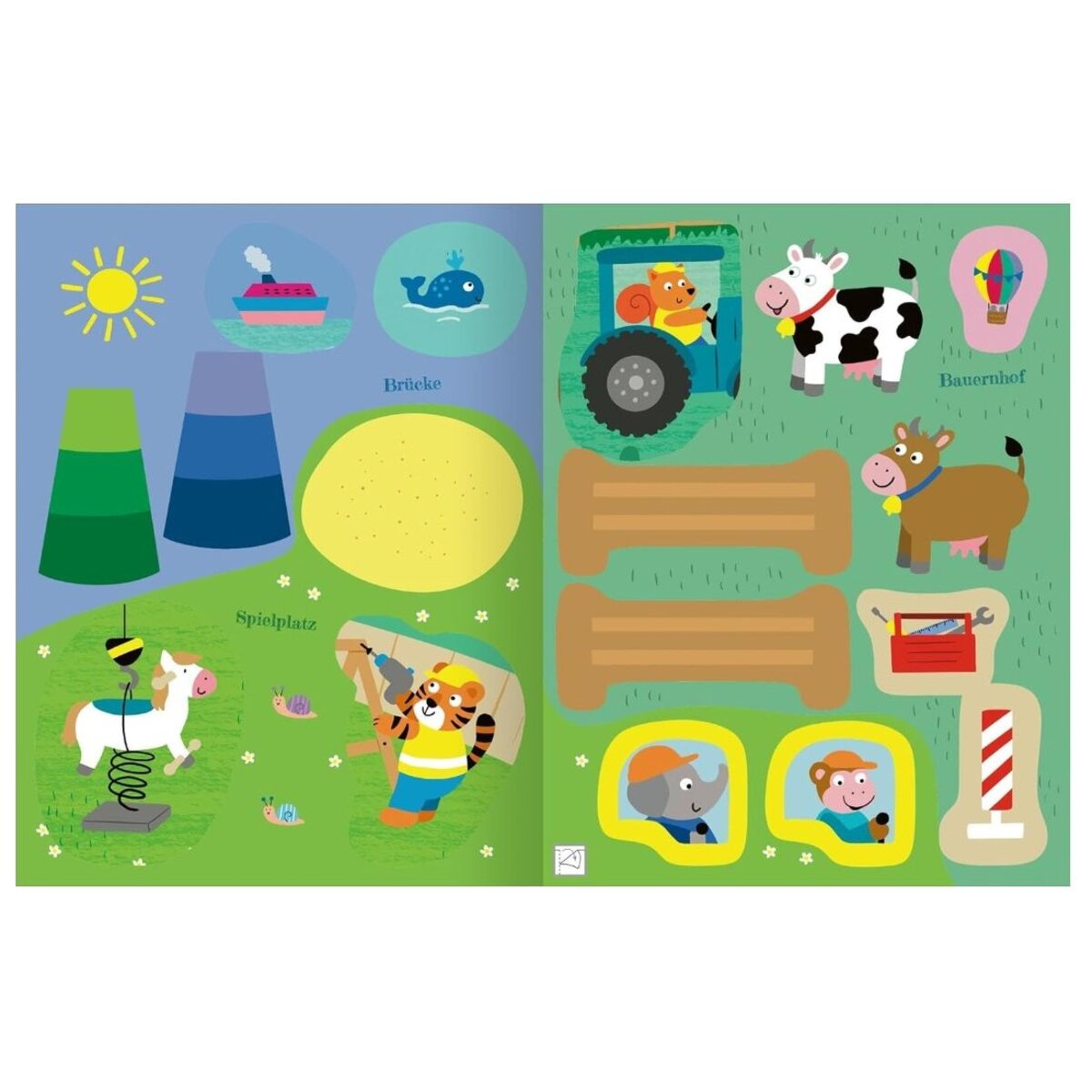 ars Edition Mein allererstes Stickerheft - Baustelle