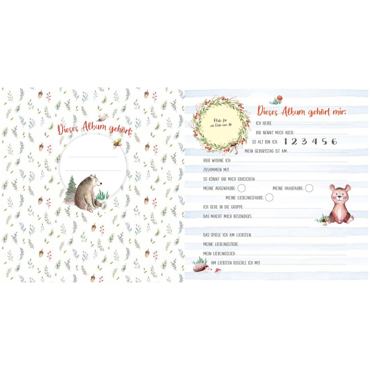 ars Edition Meine ersten Freunde – Waldtiere (Aquarell-Optik)