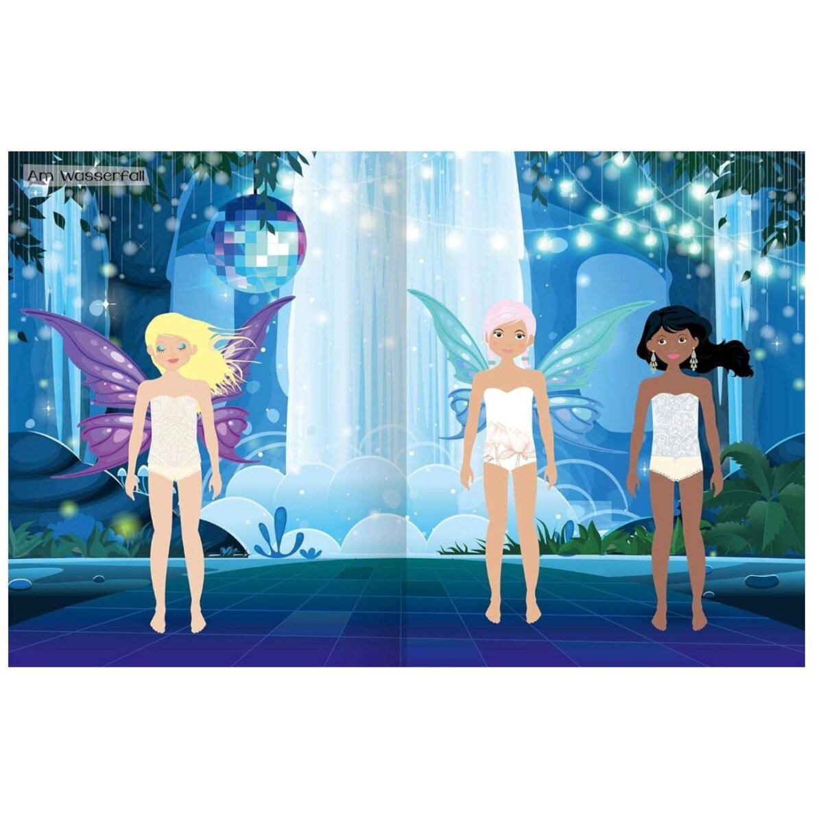 ars Edition Sticker-Anziehpuppen - Auf dem Feenball