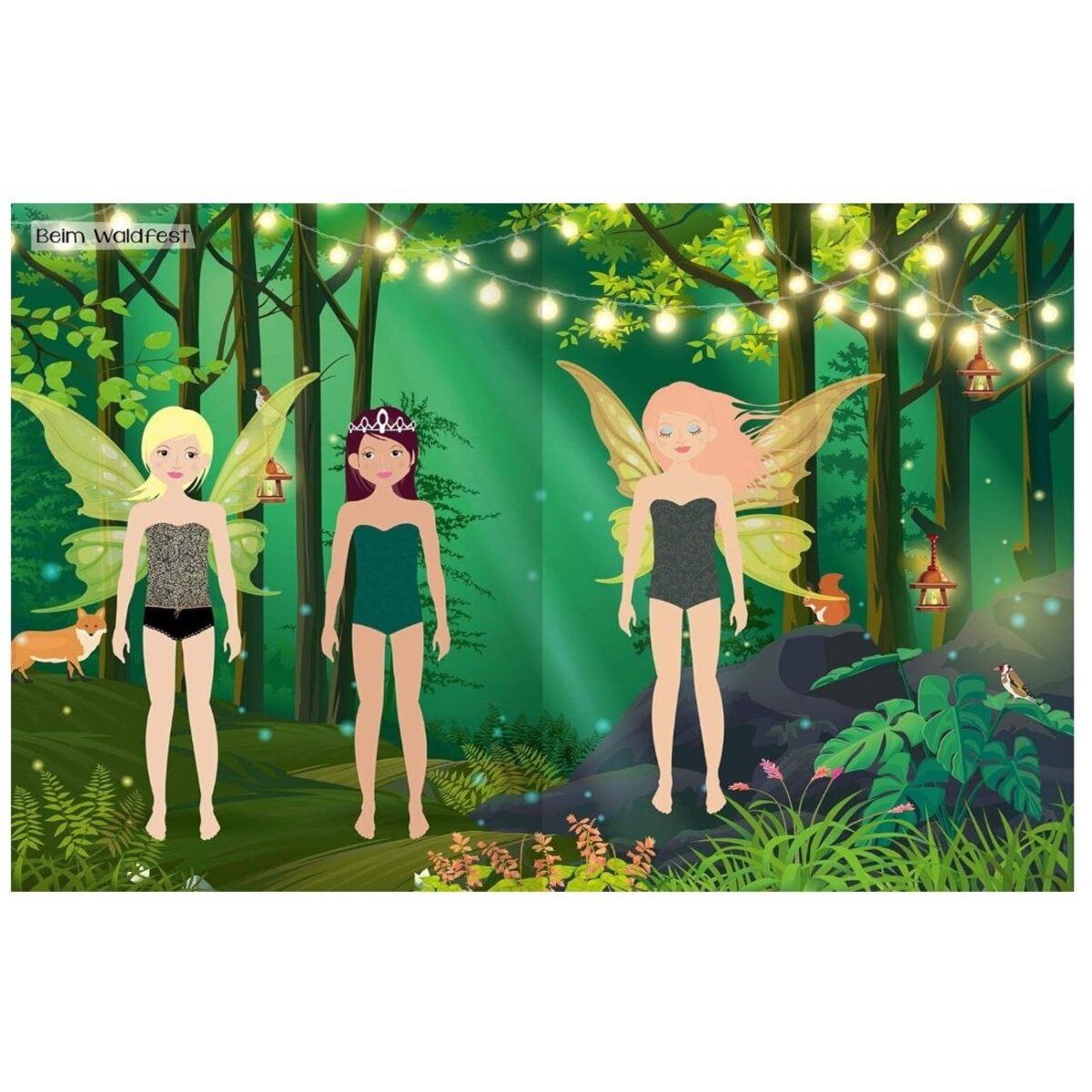 ars Edition Sticker-Anziehpuppen - Auf dem Feenball