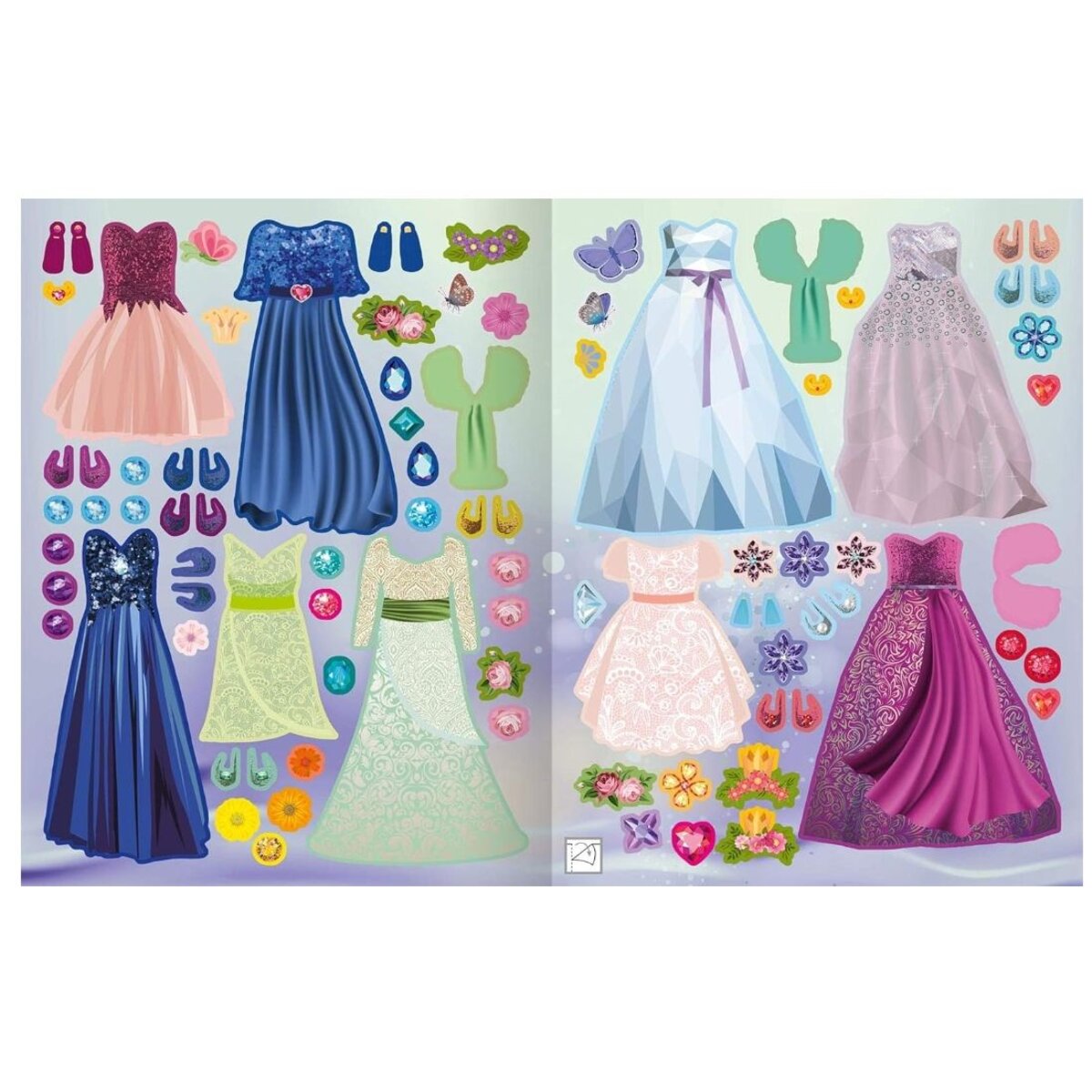 ars Edition Sticker-Anziehpuppen - Auf dem Feenball