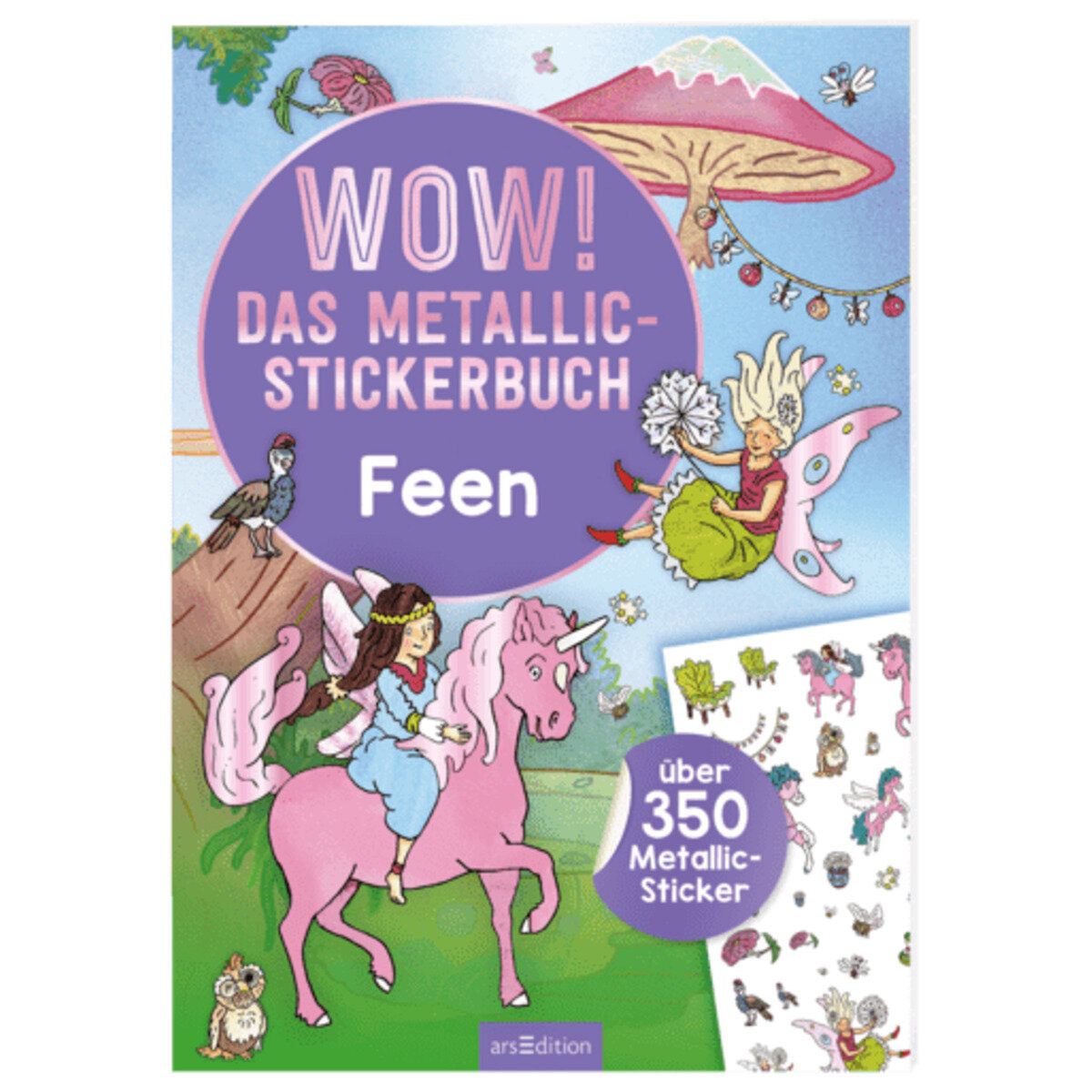 ars Edition WOW! Das Metallic-Stickerbuch – Feen