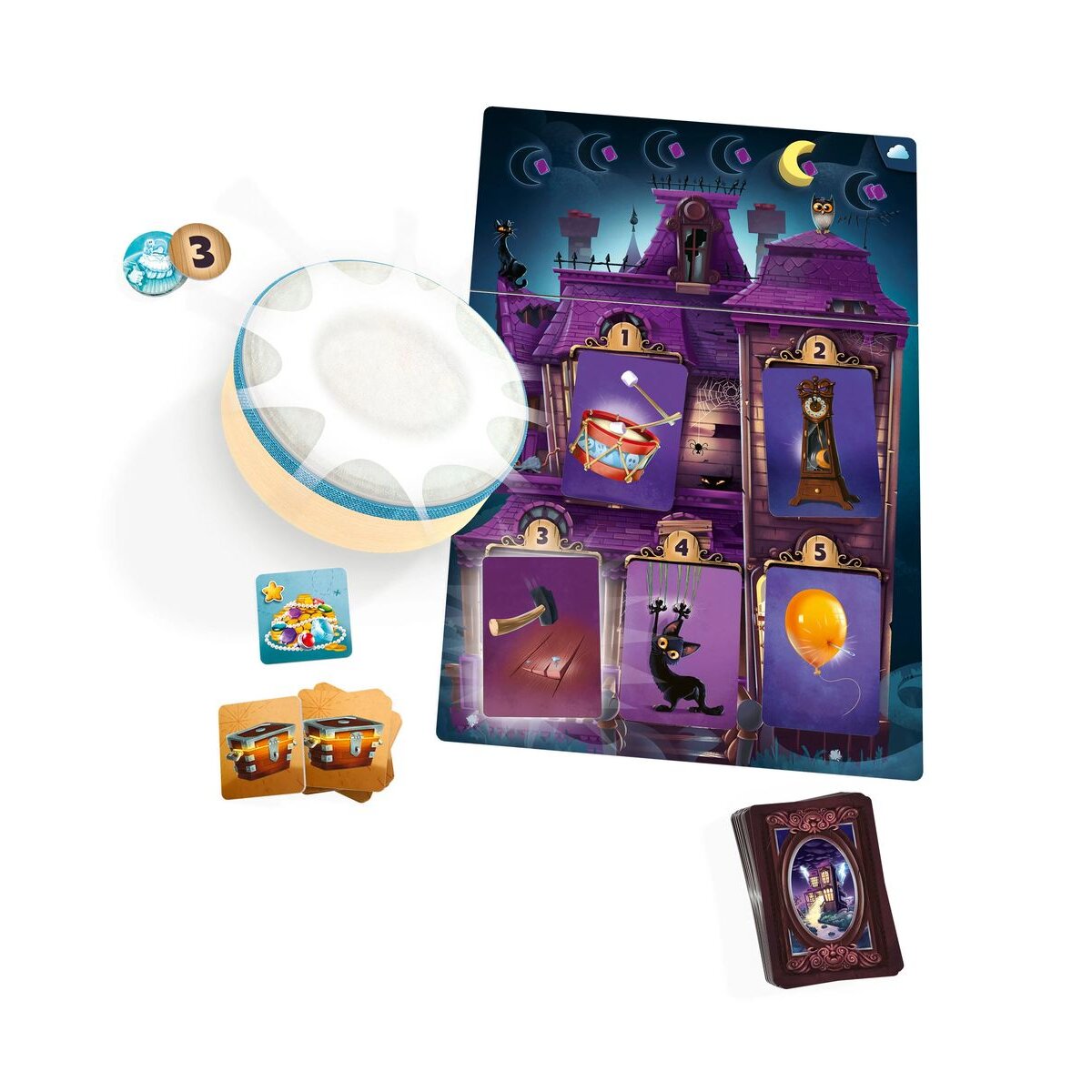 Asmodee Libellud & Space Cow Mysterium Kids Der Schatz von Kapitän Buh