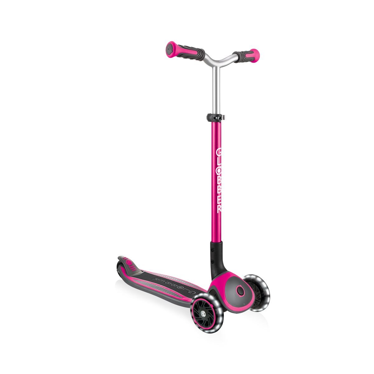 Authentic Sports Globber Master Lights pink, mit Leuchtrollen