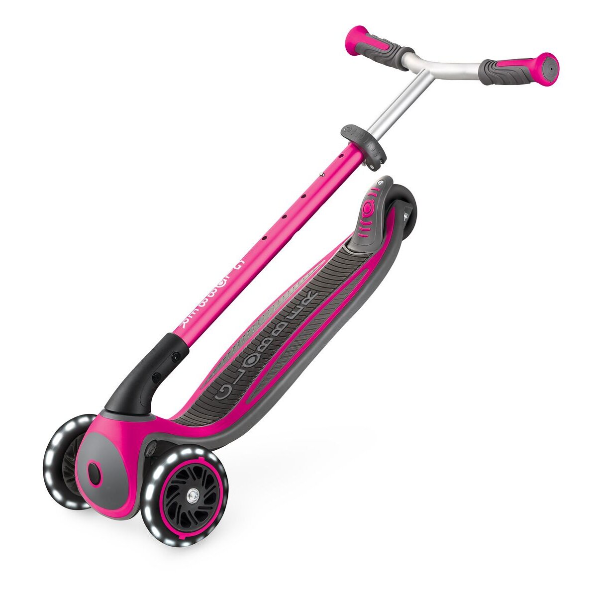 Authentic Sports Globber Master Lights pink, mit Leuchtrollen