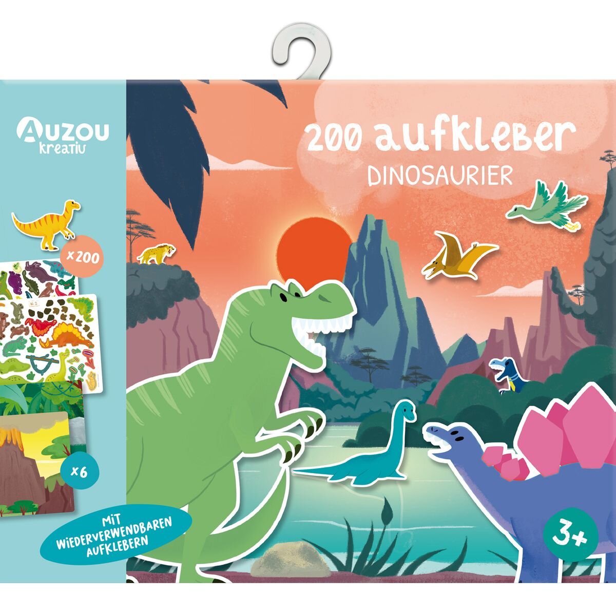 Auzou 200 Aufkleber - Dinosaurier