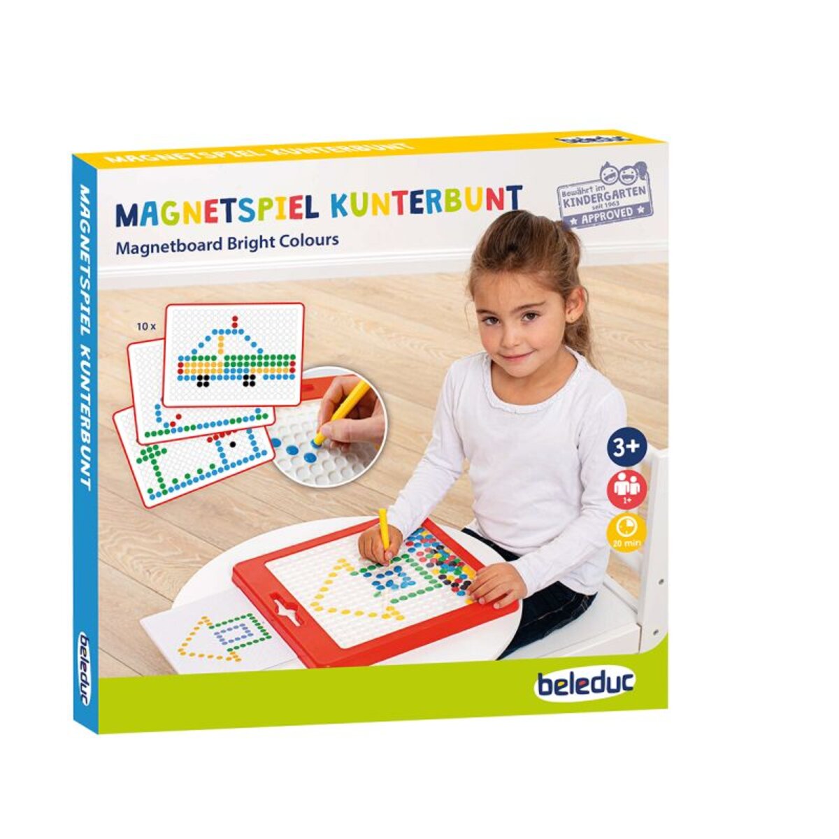 Beleduc Magnetboard Kunterbunt "Bright Colors"
