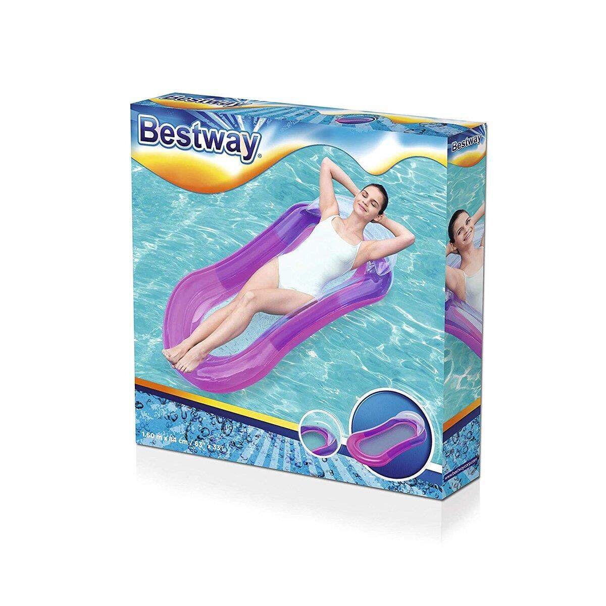 Bestway Luftmatratze Aqua Lounge mit Netzboden 160 x 84 cm, 1 Stück, sortiert