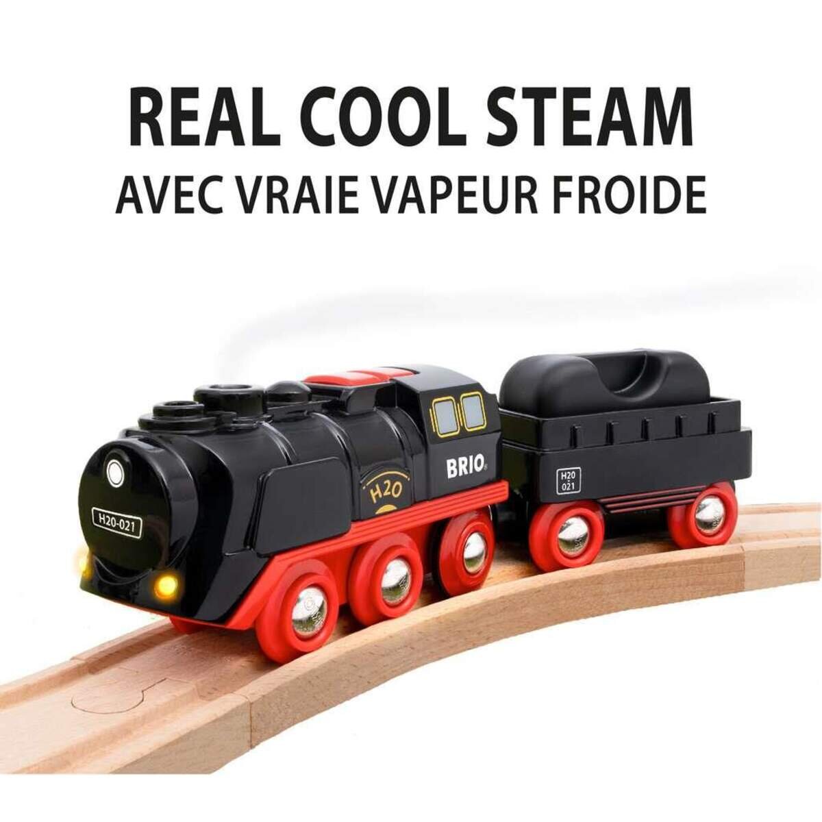 BRIO Batterie-Dampflok Weihnachts-Set