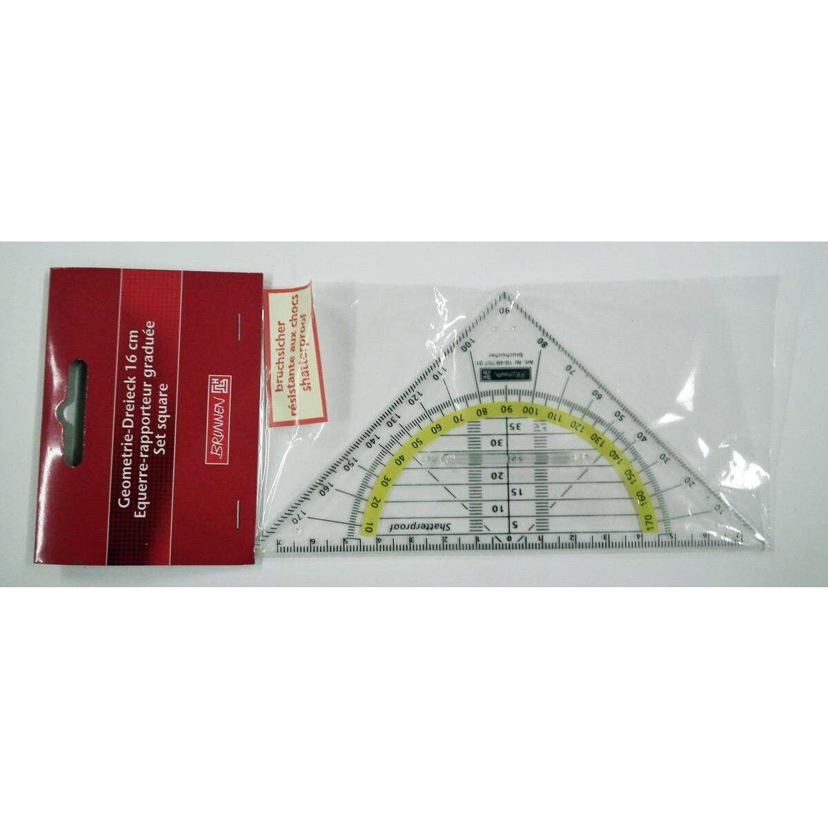 BRUNNEN Geo-Dreieck, 16 cm, bruchsicher