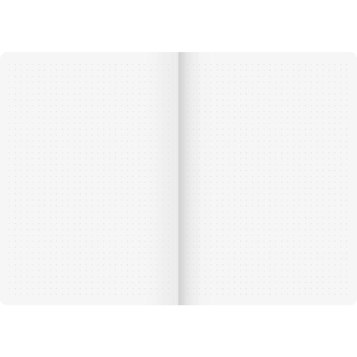 BRUNNEN Kladde Premium schwarz mit Gummizugverschluß, A5, dotted, 96 Blatt, 90g