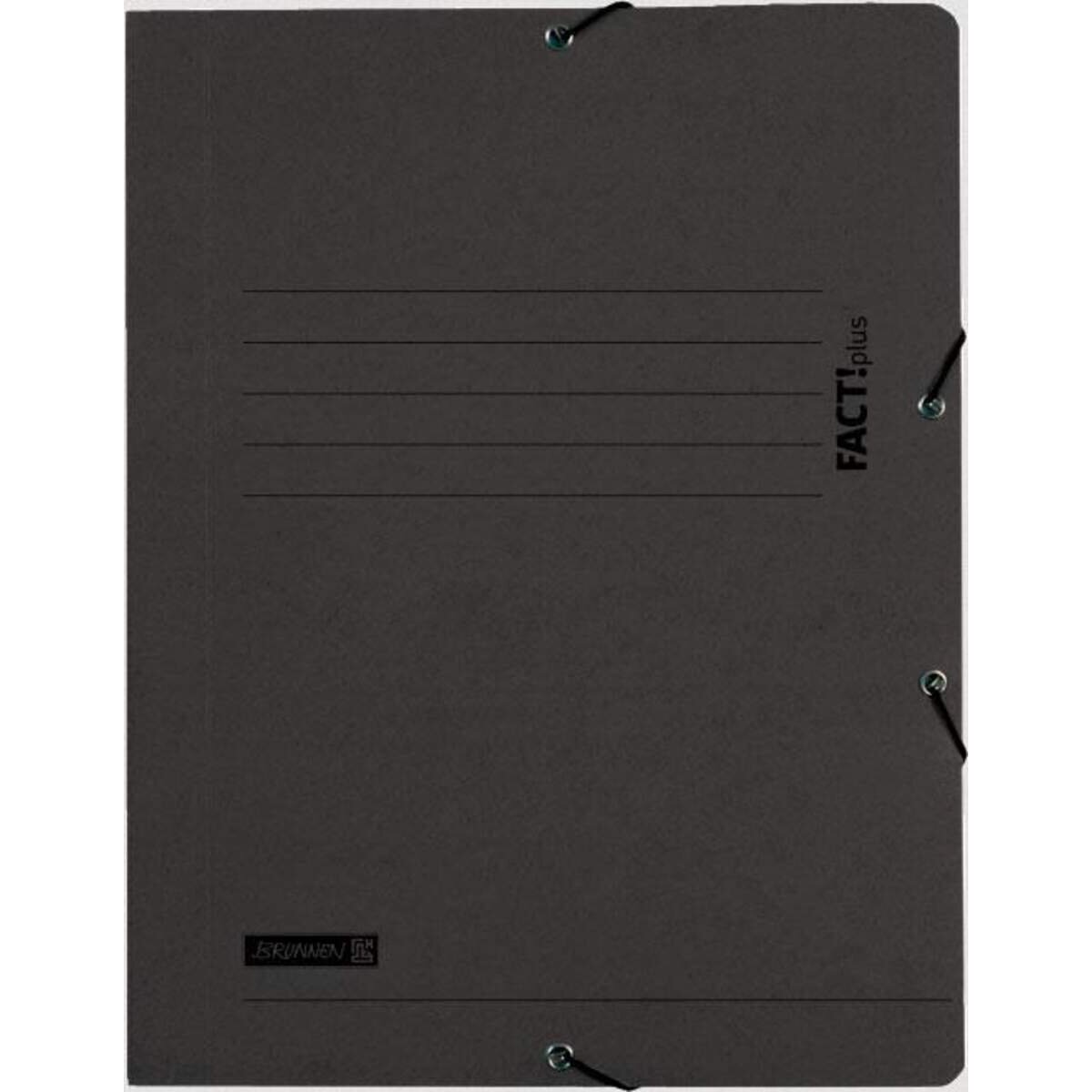 BRUNNEN Sammelmappe A4 schwarz Fact! Gummizugverschluss