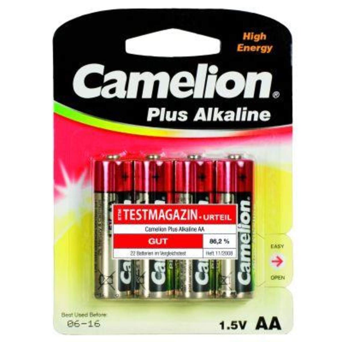 Camelion 11000406 Super Mignon Alkaline, LR06, 4 Stück