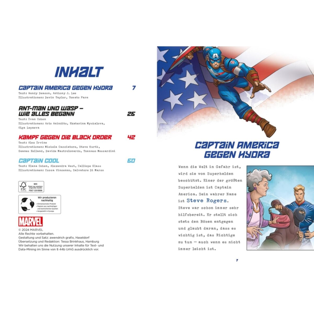 Carlsen Marvel: Heldenhafte 5-Minuten-Geschichten