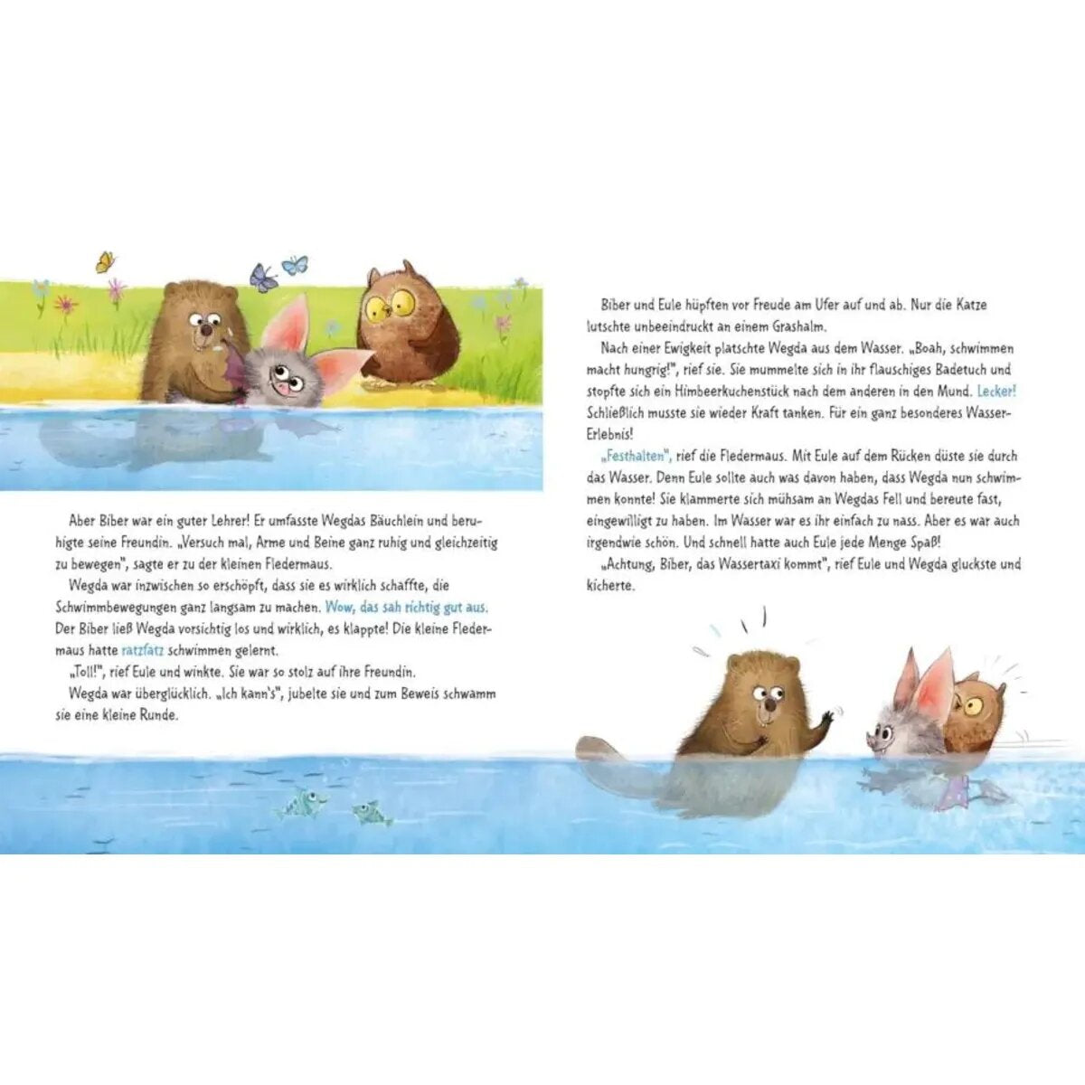 Carlsen Verlag Die kleine Fledermaus Wegda: Wegda planscht los