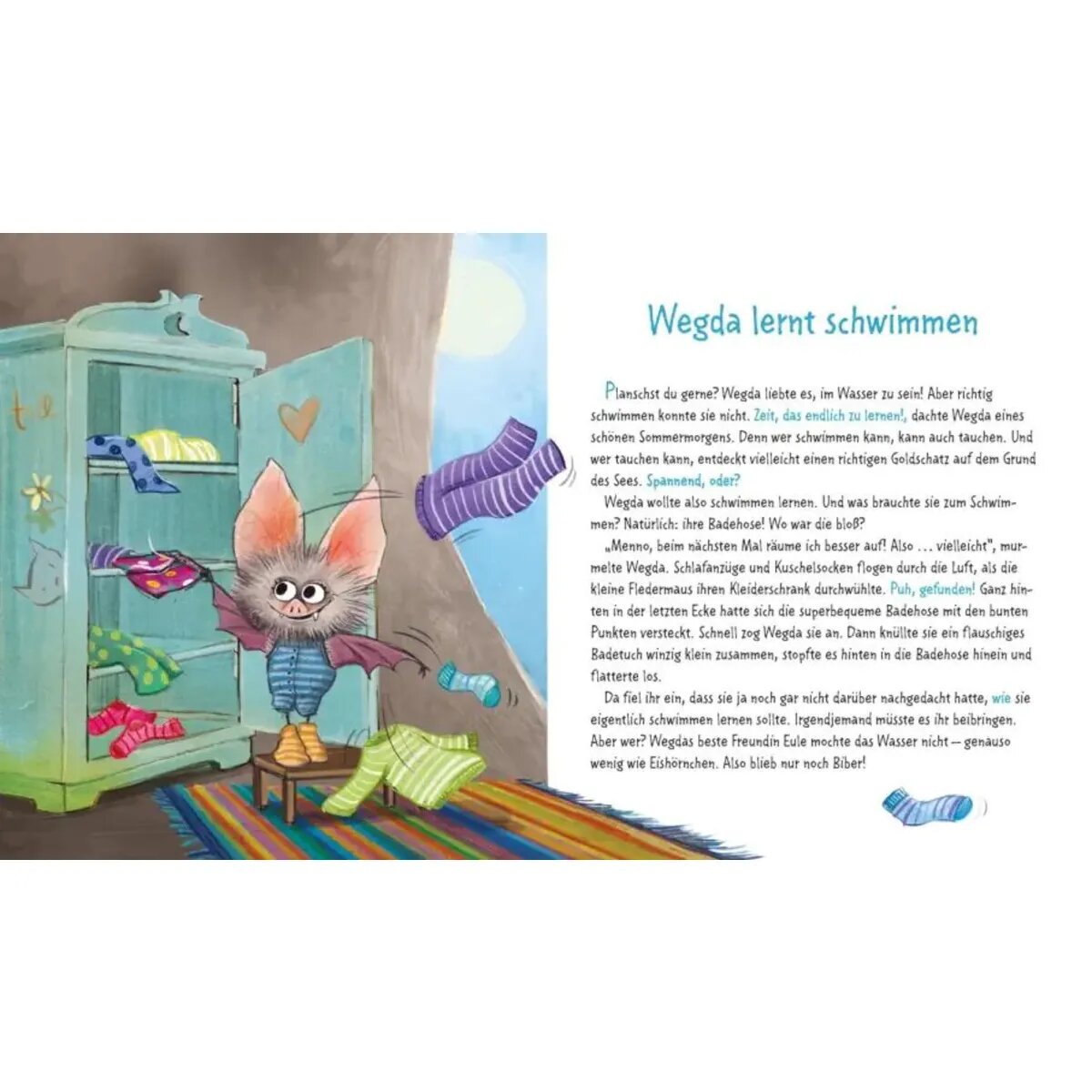 Carlsen Verlag Die kleine Fledermaus Wegda: Wegda planscht los