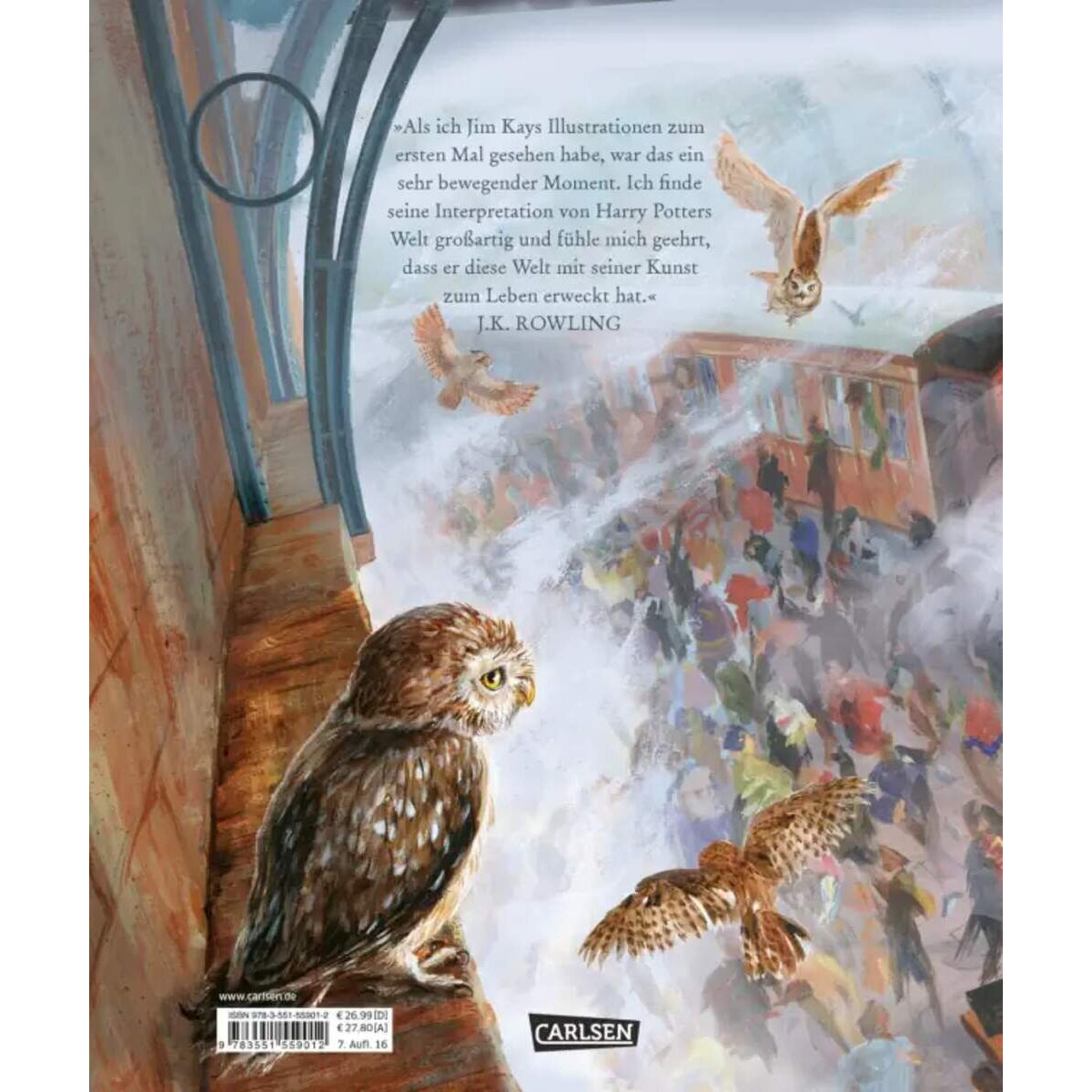 Carlsen Verlag Harry Potter und der Stein der Weisen (farbig illustrierte Schmuckausgabe)