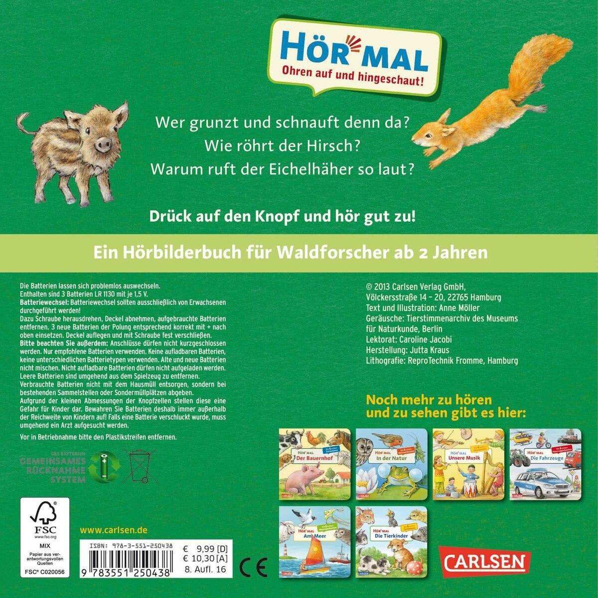 Carlsen Verlag Hör mal - Der Wald, Soundbuch