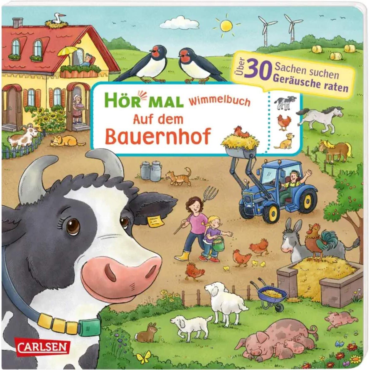 Carlsen Verlag Hör mal (Soundbuch): Wimmelbuch: Auf dem Bauernhof