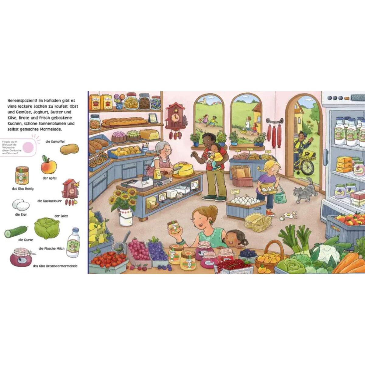 Carlsen Verlag Hör mal (Soundbuch): Wimmelbuch: Auf dem Bauernhof