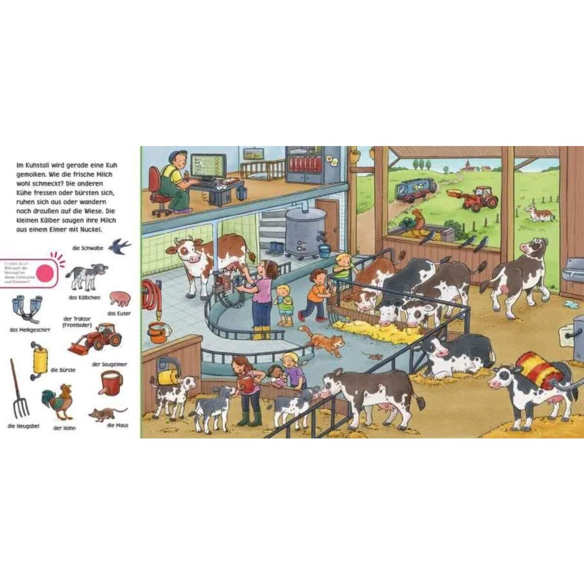 Carlsen Verlag Hör mal (Soundbuch): Wimmelbuch: Auf dem Bauernhof