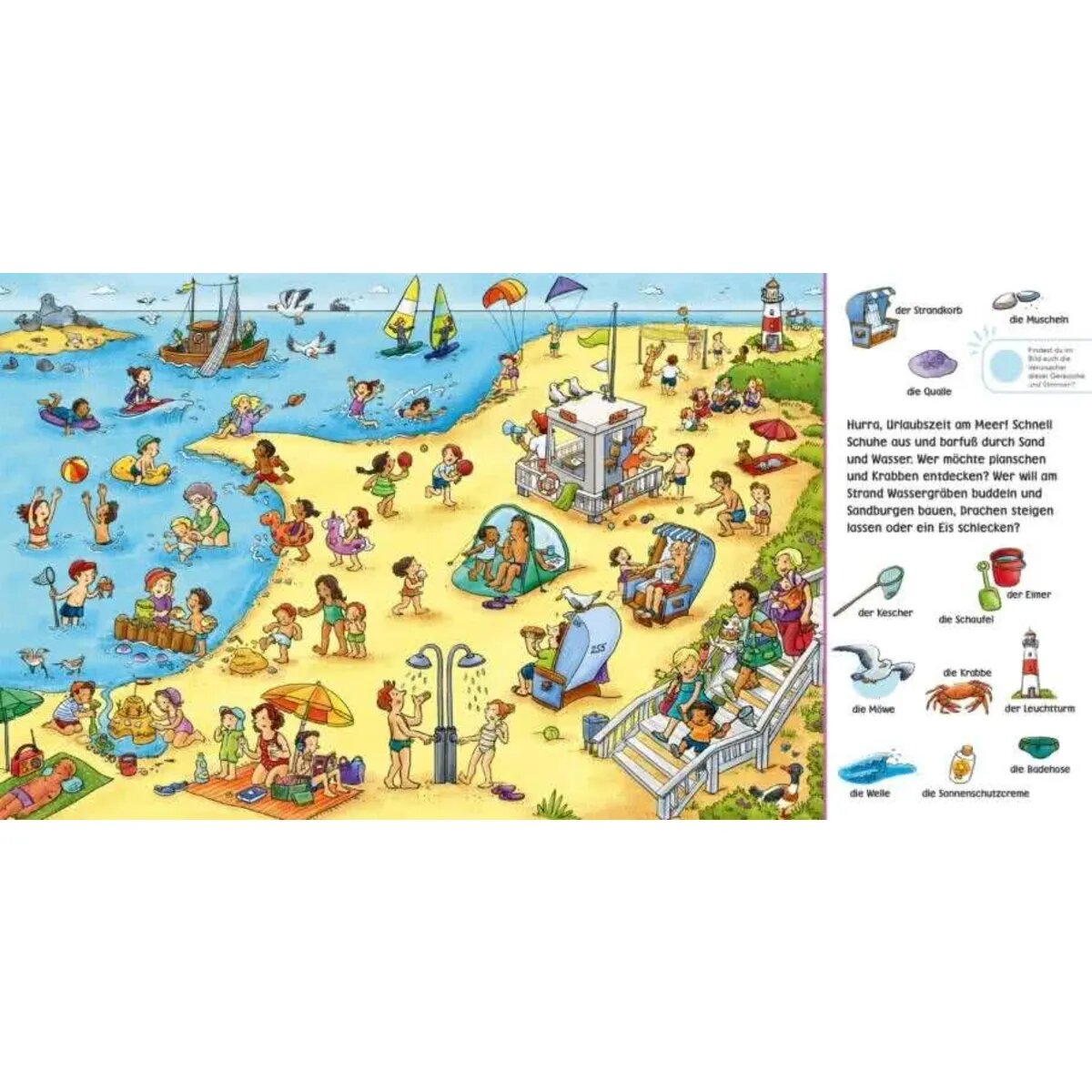 Carlsen Verlag Hör mal (Soundbuch): Wimmelbuch: Am Wasser