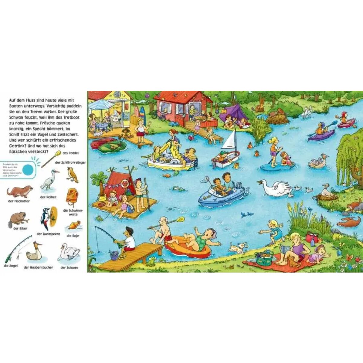 Carlsen Verlag Hör mal (Soundbuch): Wimmelbuch: Am Wasser