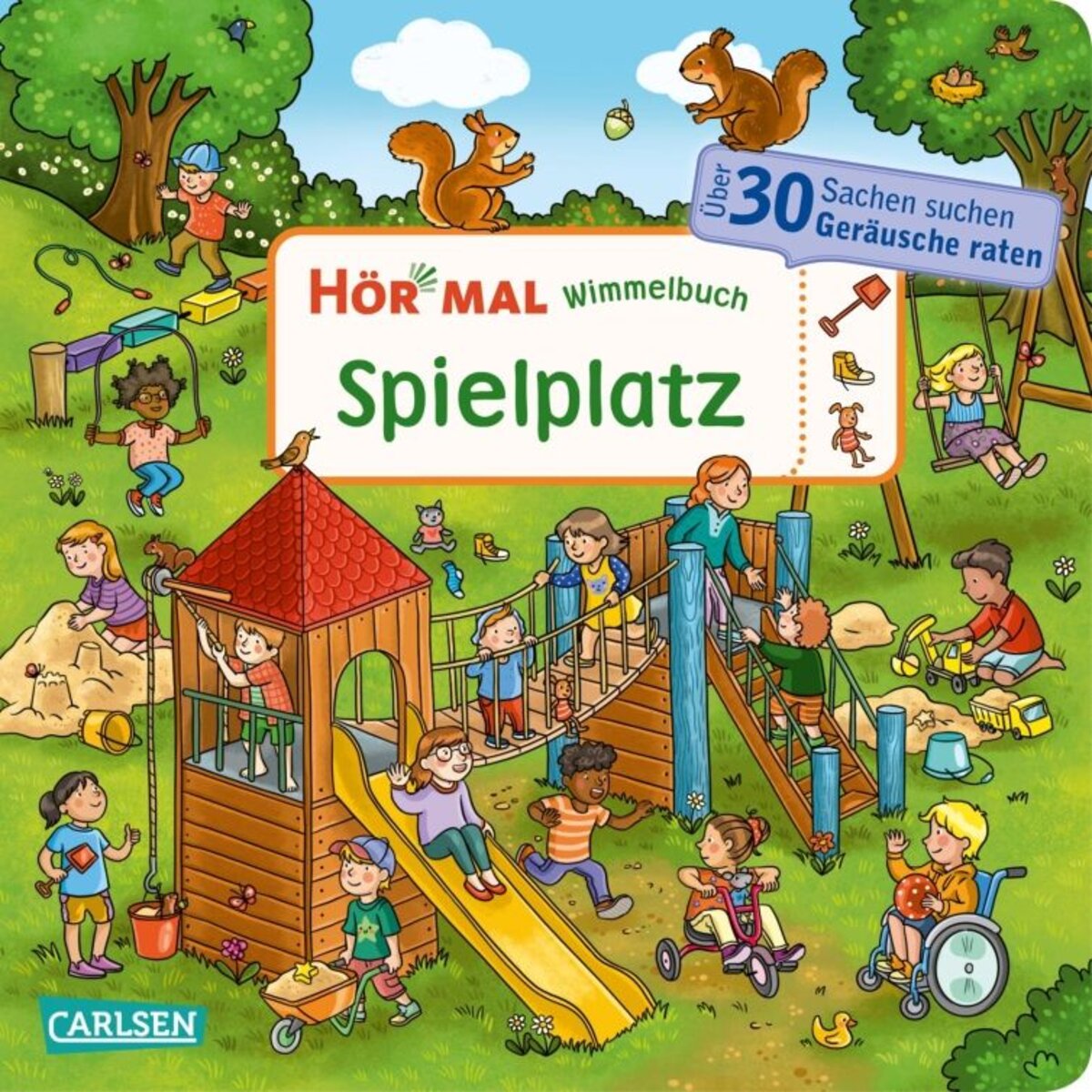 Carlsen Verlag Hör mal (Soundbuch): Wimmelbuch: Spielplatz