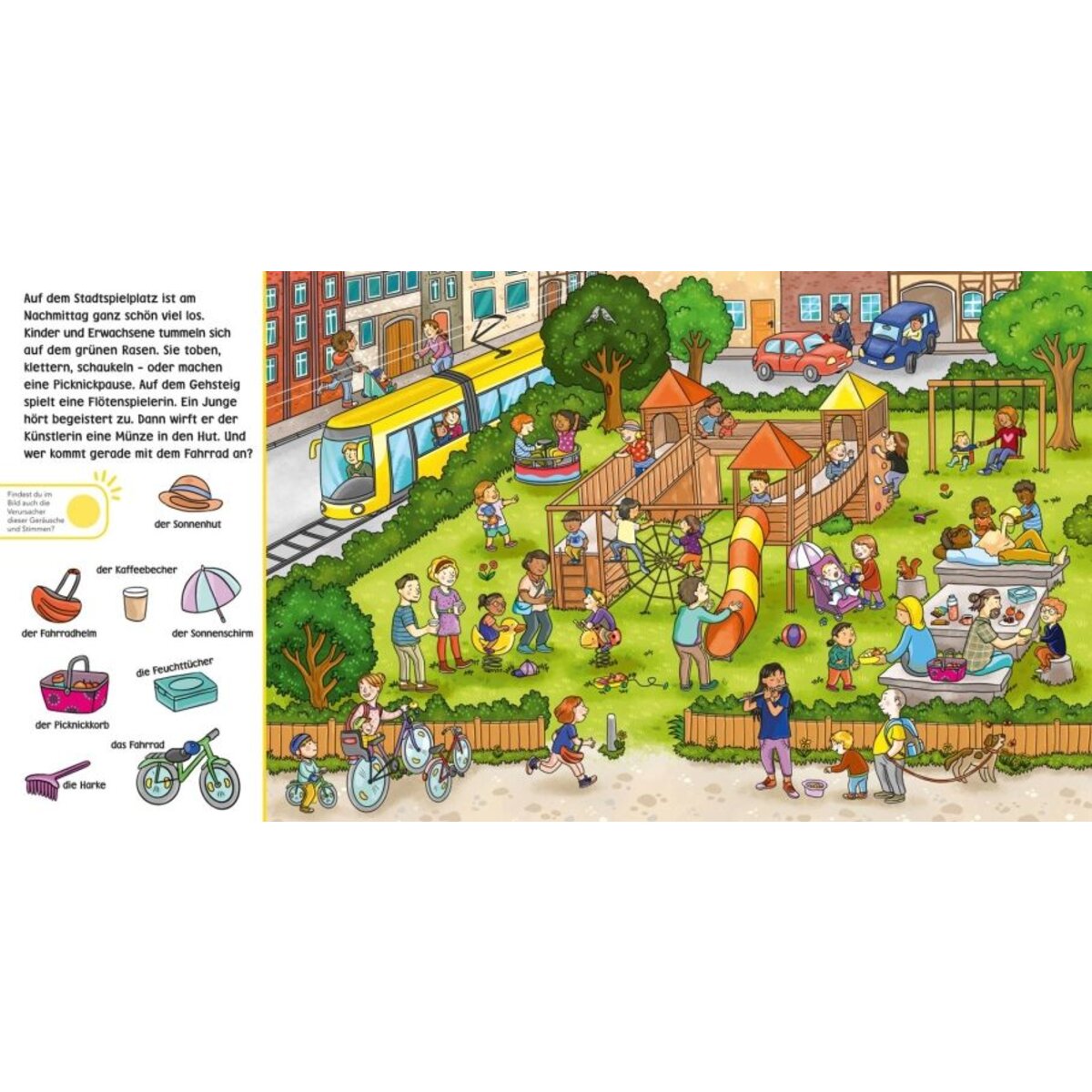 Carlsen Verlag Hör mal (Soundbuch): Wimmelbuch: Spielplatz