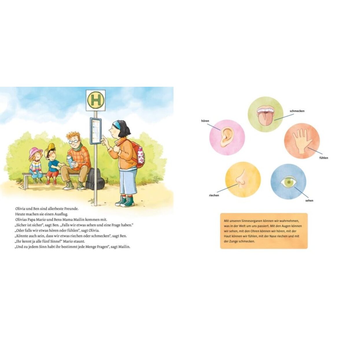 Carlsen Verlag LESEMAUS 168: Unsere Körper – Sehen, Hören, Riechen