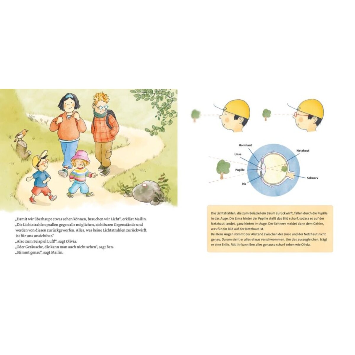 Carlsen Verlag LESEMAUS 168: Unsere Körper – Sehen, Hören, Riechen