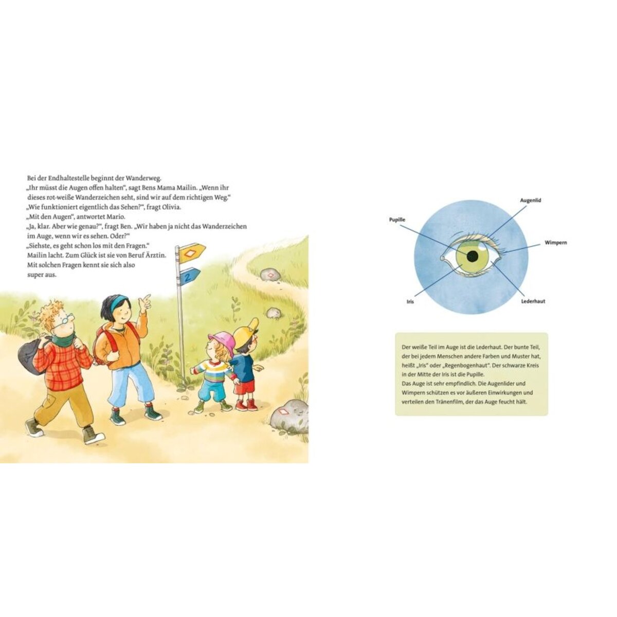 Carlsen Verlag LESEMAUS 168: Unsere Körper – Sehen, Hören, Riechen