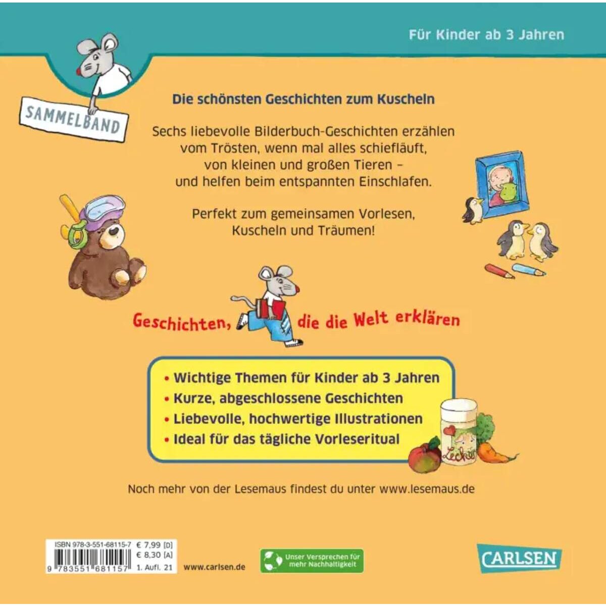 Carlsen Verlag LESEMAUS Sonderbände: Die schönsten Geschichten zum Kuscheln