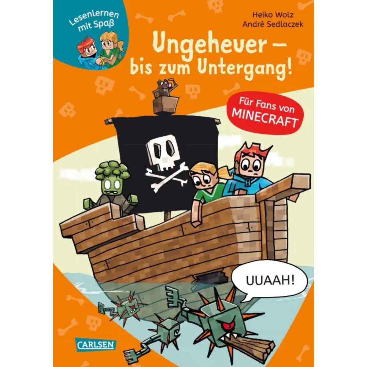 Carlsen Verlag Lesenlernen mit Spaß – Minecraft 4: Ungeheuer – bis zum Untergang!