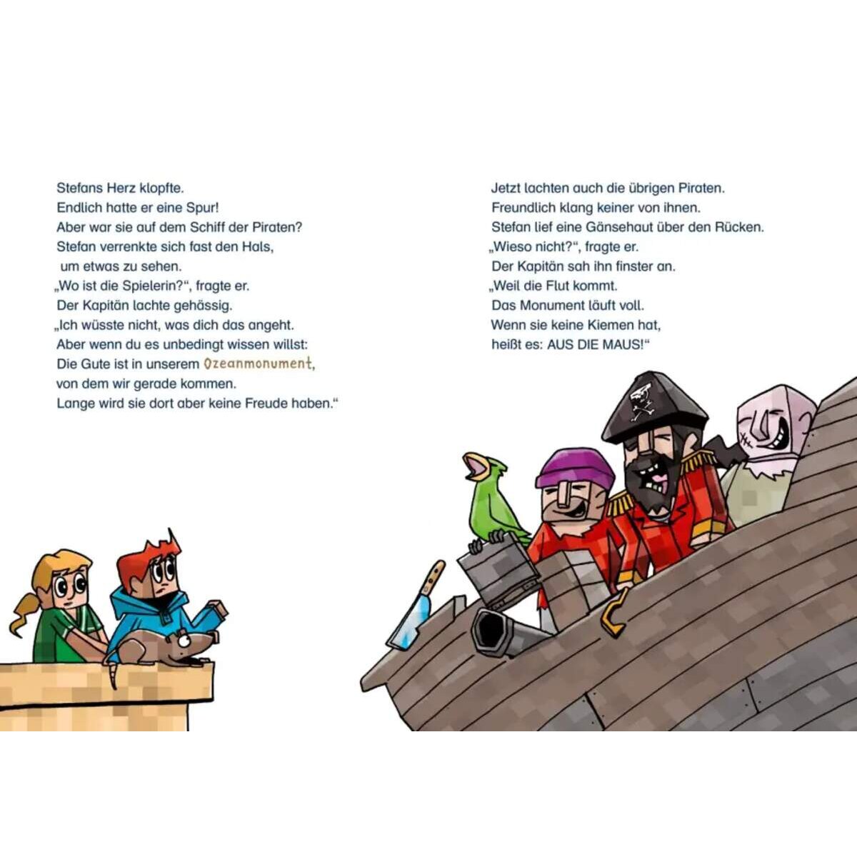 Carlsen Verlag Lesenlernen mit Spaß – Minecraft 4: Ungeheuer – bis zum Untergang!