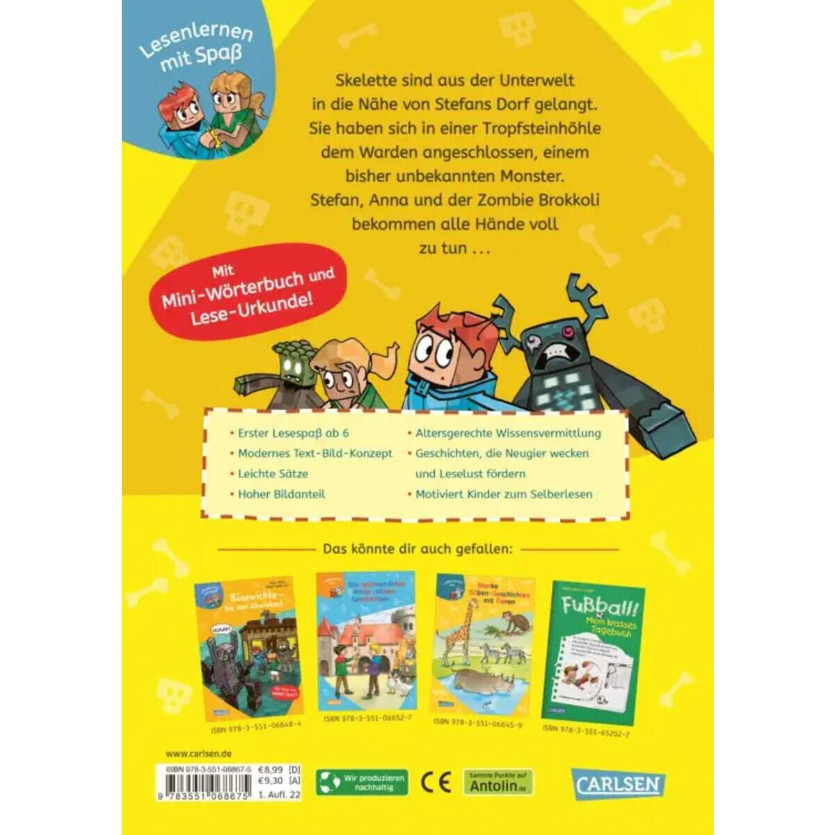 Carlsen Verlag Minecraft 7: Skelette – bis die Knochen klappern!