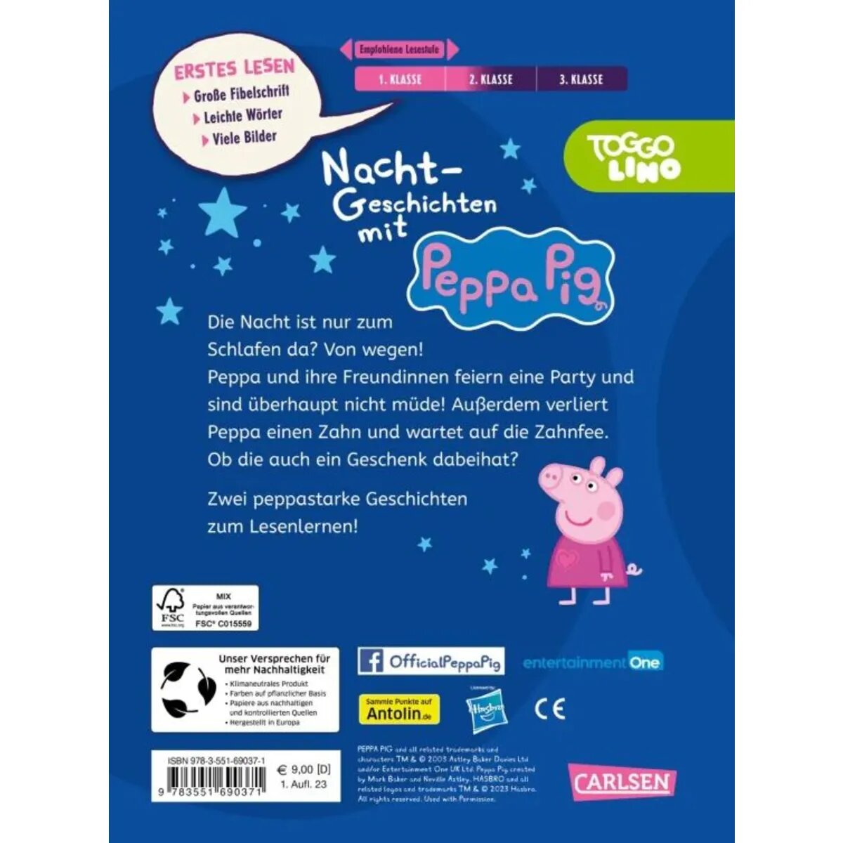 Carlsen Verlag Nacht-Geschichten mit Peppa Pig