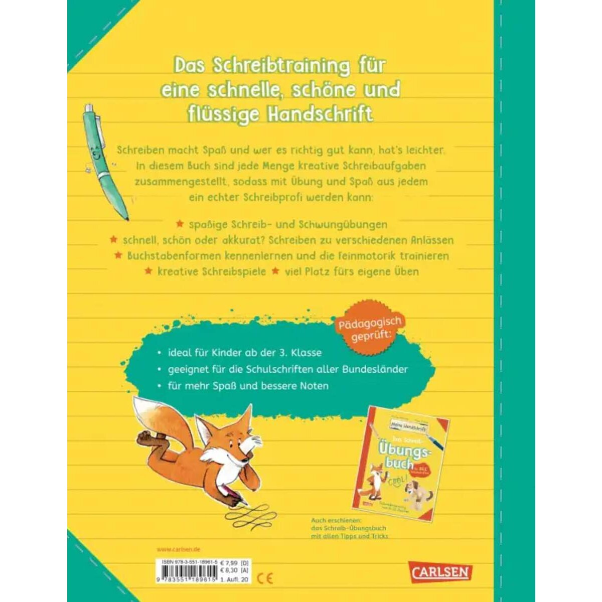Carlsen Verlag Schreibtraining für alle Schulschriften