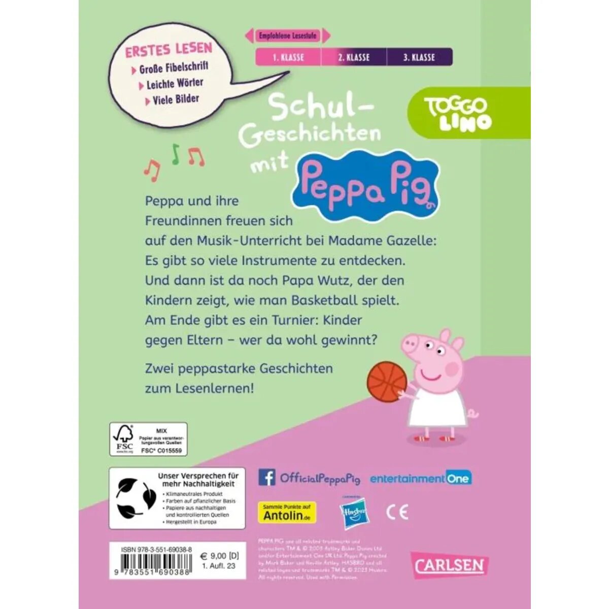 Carlsen Verlag Schul-Geschichten mit Peppa Pig