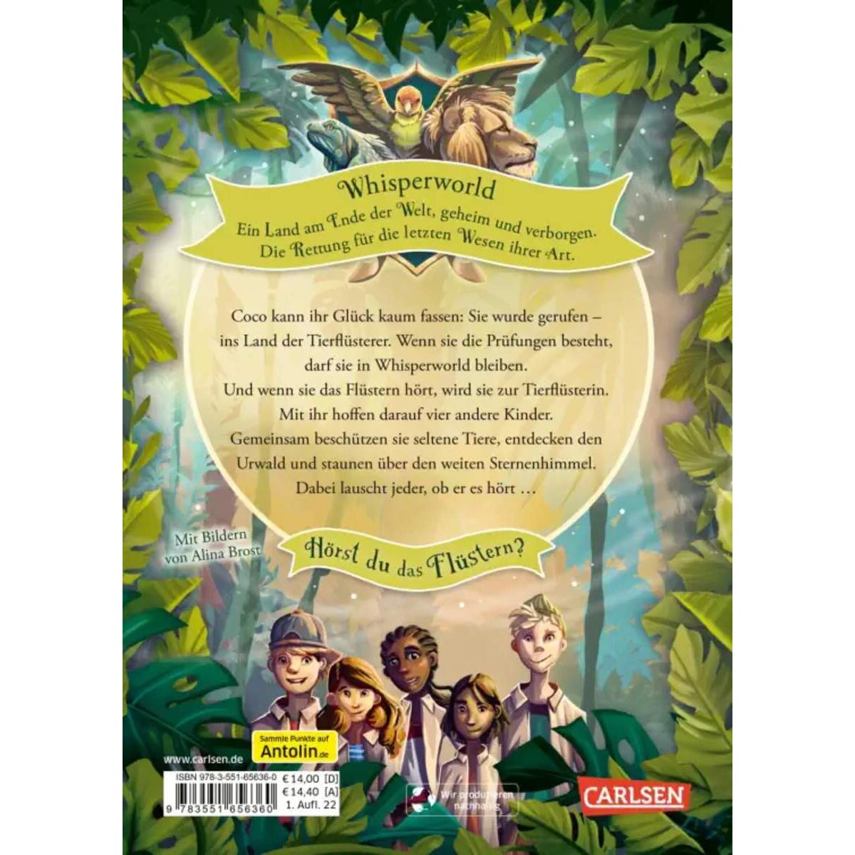 Carlsen Verlag Whisperworld 1: Aufbruch ins Land der Tierflüsterer